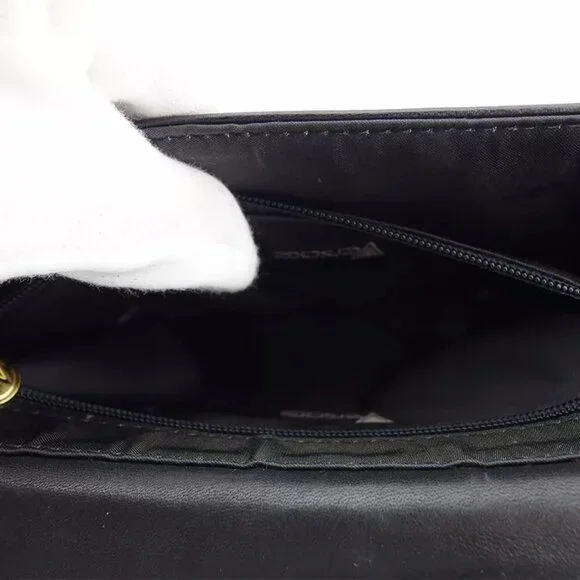 GIANNI VERSACE clutch bag leather Authentic